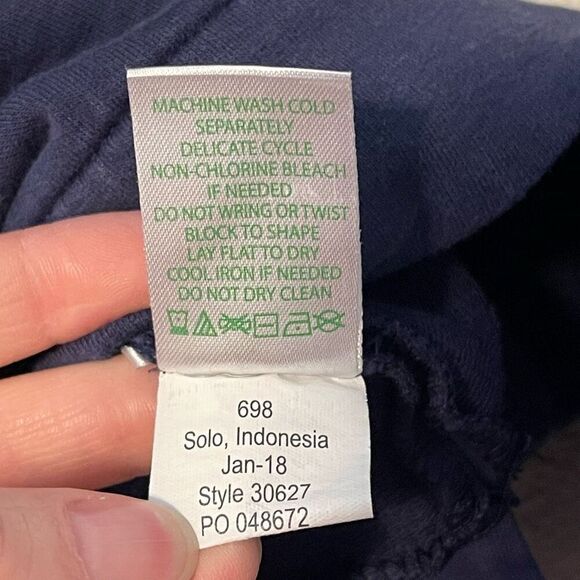 Lilly Pulitzer Popover Navy Quarter Zip Sweatshirt Size M - Picture 6 of 8